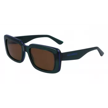 KARL LAGERFELD KL6101S-300 Okulary przeciwsłoneczne Unisex 54mm Szare soczewki Czarna oprawka acetatowa UV400
