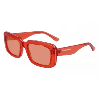 KARL LAGERFELD KL6101S-800 Okulary przeciwsłoneczne Unisex - Czarna oprawka, Szare szkła, 54mm
