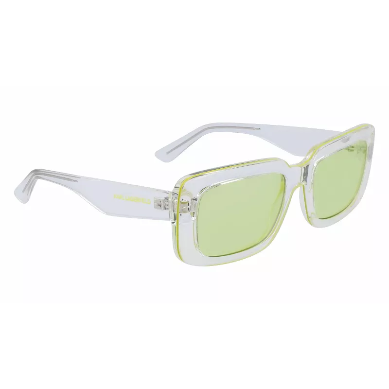 KARL LAGERFELD KL6101S-970 Okulary przeciwsłoneczne Unisex 54/19/140 mm Kwadratowa oprawka acetatowa Soczewki poliwęglanowe UV400