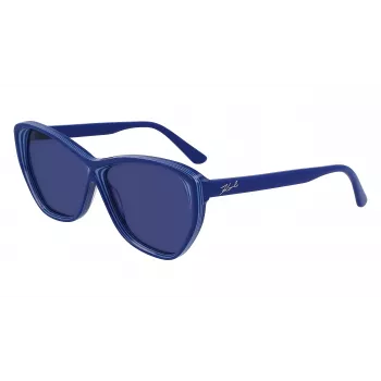 KARL LAGERFELD KL6103S-407 Okulary przeciwsłoneczne damskie motylkowe Havana 58mm