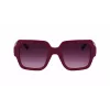 KARL LAGERFELD KL6104SR-501 Damskie okulary przeciwsłoneczne w kształcie kwadratu Czarny/Szary 53mm