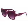 KARL LAGERFELD KL6104SR-501 Damskie okulary przeciwsłoneczne w kształcie kwadratu Czarny/Szary 53mm
