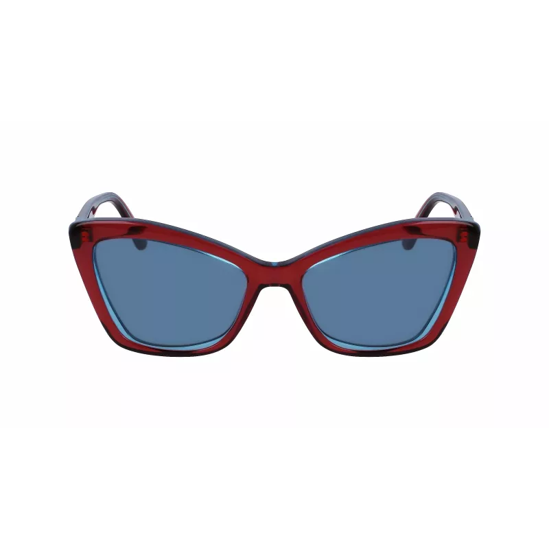 KARL LAGERFELD KL6105S-604 Okulary przeciwsłoneczne damskie kocie oko Havana brązowy gradient 54mm