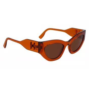 KARL LAGERFELD KL6122S522221 Okulary przeciwsłoneczne damskie Havana Acetate Frame Brązowe soczewki 52mm