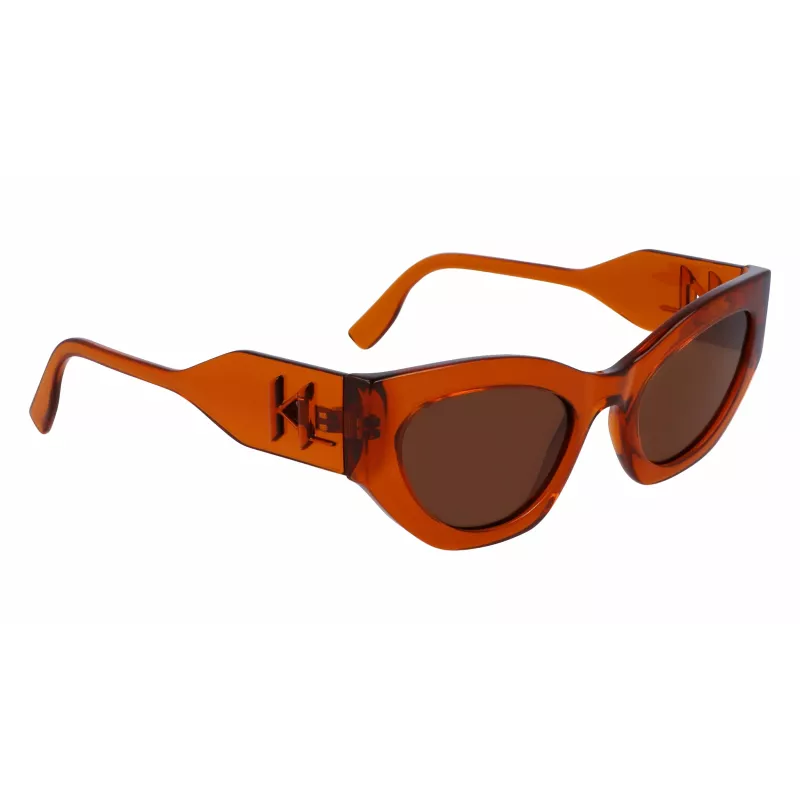 KARL LAGERFELD KL6122S522221 Okulary przeciwsłoneczne damskie Havana Acetate Frame Brązowe soczewki 52mm
