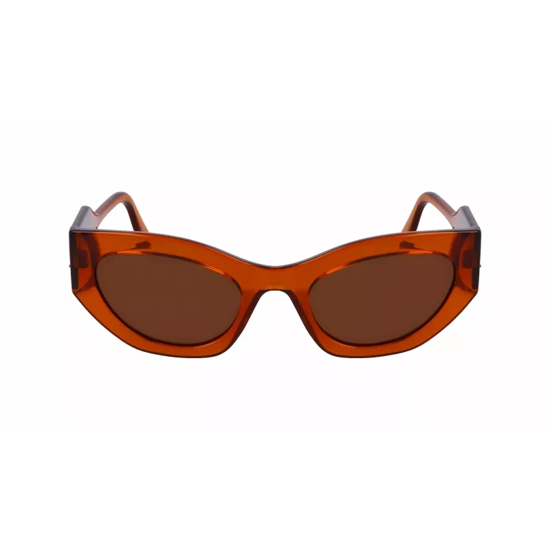 KARL LAGERFELD KL6122S522221 Okulary przeciwsłoneczne damskie Havana Acetate Frame Brązowe soczewki 52mm