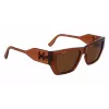 KARL LAGERFELD KL6123S541824 Okulary przeciwsłoneczne unisex, błyszcząca czarna oprawka, szare soczewki, 54/18/140 mm