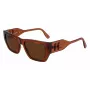 KARL LAGERFELD KL6123S541824 Okulary przeciwsłoneczne unisex, błyszcząca czarna oprawka, szare soczewki, 54/18/140 mm