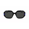 KARL LAGERFELD KL6124S-001 Damskie okulary przeciwsłoneczne kocie oko Czarny/Szary 53mm