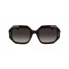 KARL LAGERFELD KL6124S-240 Damskie kwadratowe okulary przeciwsłoneczne z acetatu, brąz Havana 53mm