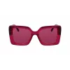 KARL LAGERFELD KL6126S522054 Damskie kwadratowe okulary przeciwsłoneczne z acetatu Havana Brown Gradient 52mm