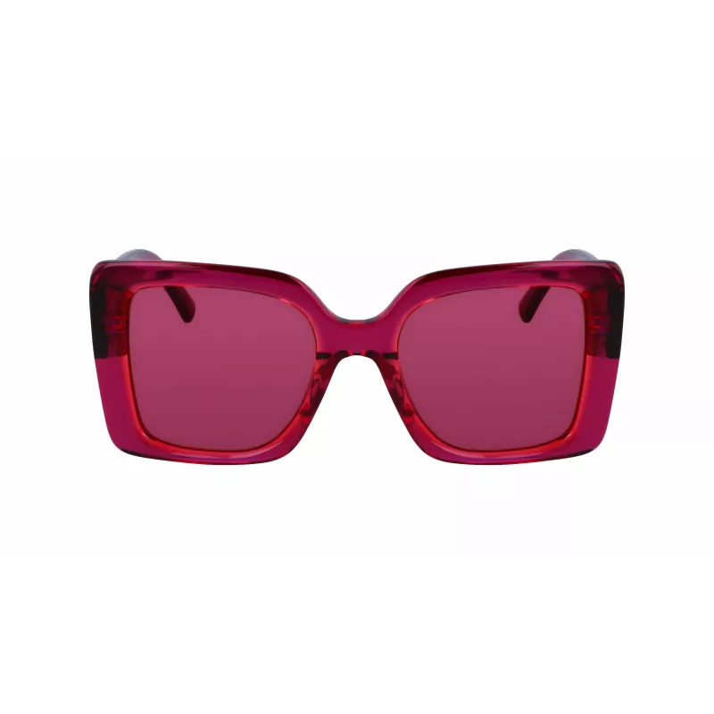 KARL LAGERFELD KL6126S522054 Damskie kwadratowe okulary przeciwsłoneczne z acetatu Havana Brown Gradient 52mm