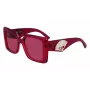 KARL LAGERFELD KL6126S522054 Damskie kwadratowe okulary przeciwsłoneczne z acetatu Havana Brown Gradient 52mm