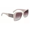 KARL LAGERFELD KL6140S531710 Damskie okulary przeciwsłoneczne prostokątne Czarny/Szary 53mm
