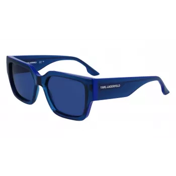 KARL LAGERFELD KL6142S-423 Okulary przeciwsłoneczne Unisex Blue Havana Grey Blue 55mm