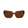 Okulary przeciwsłoneczne KARL LAGERFELD KL6143S-246 dla kobiet, oprawka z acetylanu w kolorze havana brązowy żółw, soczewki brązowe gradientowe 53mm