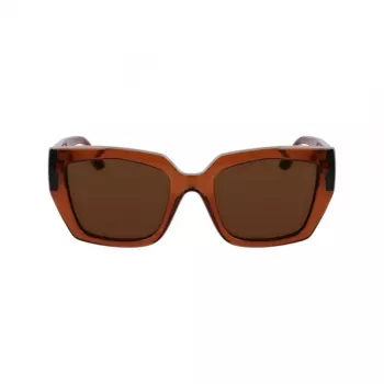 Okulary przeciwsłoneczne KARL LAGERFELD KL6143S-246 dla kobiet, oprawka z acetylanu w kolorze havana brązowy żółw, soczewki brązowe gradientowe 53mm