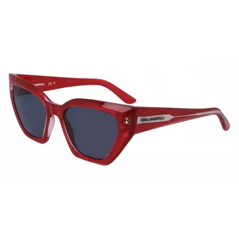 KARL LAGERFELD KL6145S-600 Okulary przeciwsłoneczne damskie kocie oko Havana brązowy gradient 54mm