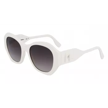 KARL LAGERFELD KL6146S-105 Okulary przeciwsłoneczne damskie Havana Acetate Square Frame Brązowe soczewki gradientowe 54mm