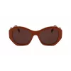 KARL LAGERFELD KL6146S-200 Okulary przeciwsłoneczne damskie kwadratowe Havana Acetate Brązowe Gradient Soczewka 54mm