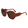 KARL LAGERFELD KL6146S-200 Okulary przeciwsłoneczne damskie kwadratowe Havana Acetate Brązowe Gradient Soczewka 54mm