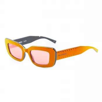 KARL LAGERFELD KL6164S-602 Damskie okulary przeciwsłoneczne Cat Eye Havana Brązowy Gradient 50mm