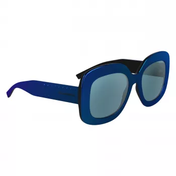 Okulary przeciwsłoneczne KARL LAGERFELD KL6165S-400 damskie, kwadratowe, oprawka pełna z tworzywa sztucznego, soczewki gradientowe szare, 53/19/140 mm