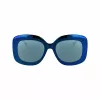 Okulary przeciwsłoneczne KARL LAGERFELD KL6165S-400 damskie, kwadratowe, oprawka pełna z tworzywa sztucznego, soczewki gradientowe szare, 53/19/140 mm