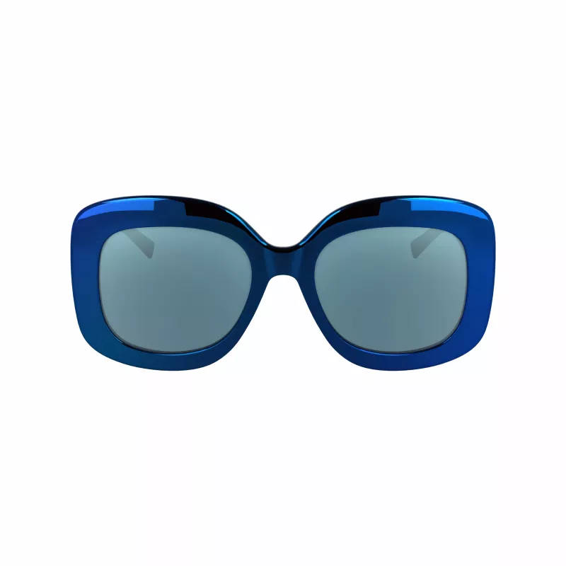 Okulary przeciwsłoneczne KARL LAGERFELD KL6165S-400 damskie, kwadratowe, oprawka pełna z tworzywa sztucznego, soczewki gradientowe szare, 53/19/140 mm