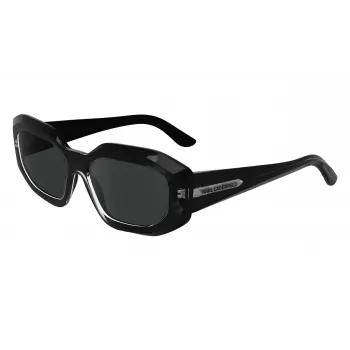 KARL LAGERFELD KL6167S-001 Okulary przeciwsłoneczne damskie czarno-szare 53mm