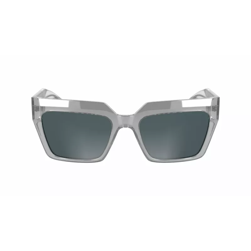 KARL LAGERFELD KL6181S551900 Damskie okulary przeciwsłoneczne Cat Eye Czarny Szary Gradient 55/19/140 mm