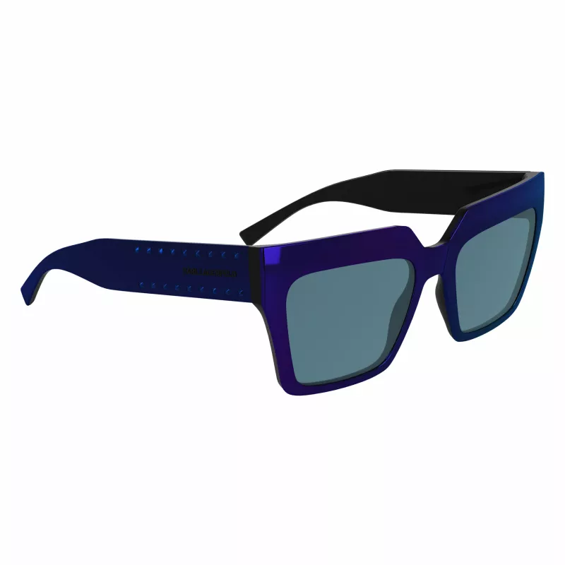 KARL LAGERFELD KL6181SN-400 Okulary przeciwsłoneczne damskie kocie oko niebieski gradient