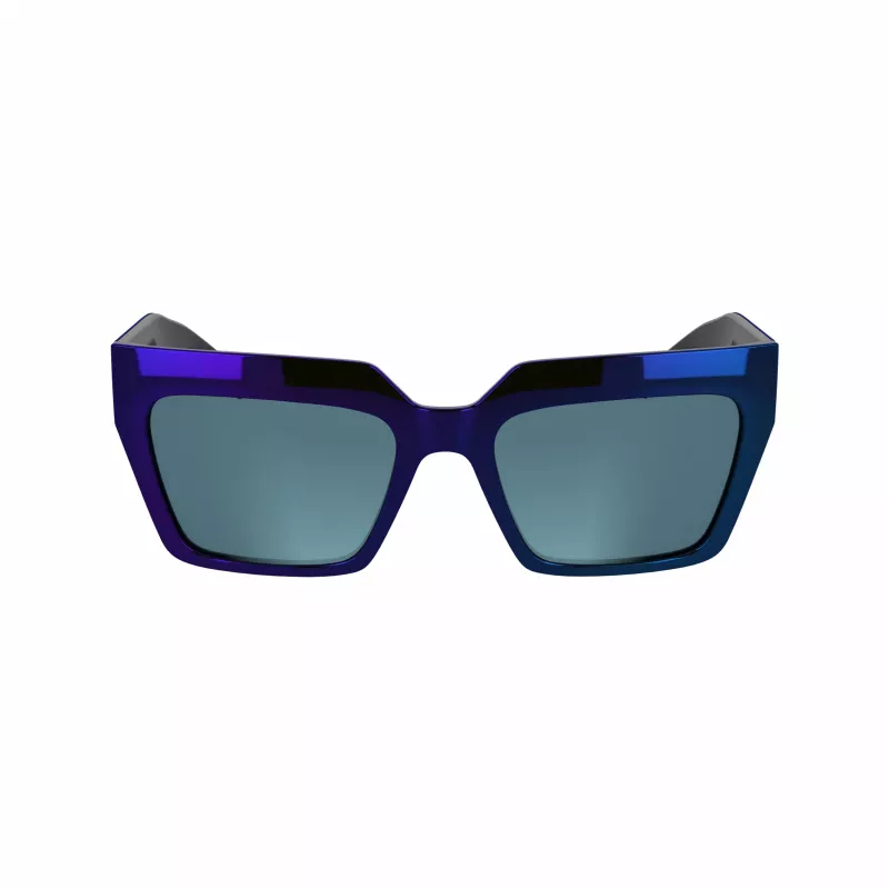 KARL LAGERFELD KL6181SN-400 Okulary przeciwsłoneczne damskie kocie oko niebieski gradient