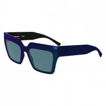 KARL LAGERFELD KL6181SN-400 Okulary przeciwsłoneczne damskie kocie oko niebieski gradient