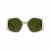 KARL LAGERFELD KL6208S-105 Okulary przeciwsłoneczne damskie - czarna oprawka acetatowa, szare soczewki poliwęglanowe, 55mm