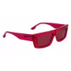 KARL LAGERFELD KLJ6147S Unisex Okulary przeciwsłoneczne w kształcie kwadratu - czarna oprawka acetatowa, szare soczewki poliwęglanowe 56mm