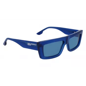 KARL LAGERFELD KLJ6147S Okulary przeciwsłoneczne Unisex - Czarna oprawka, szare szkła 56/15/145 mm