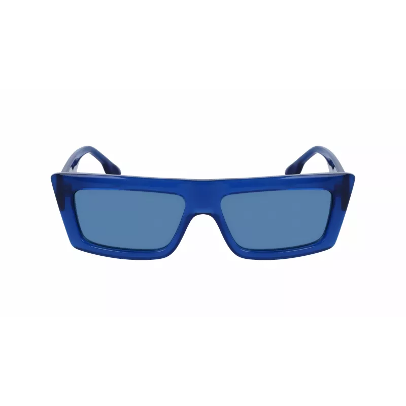 KARL LAGERFELD KLJ6147S Okulary przeciwsłoneczne Unisex - Czarna oprawka, szare szkła 56/15/145 mm