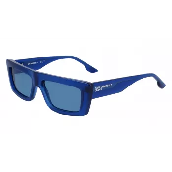 KARL LAGERFELD KLJ6147S Okulary przeciwsłoneczne Unisex - Czarna oprawka, szare szkła 56/15/145 mm