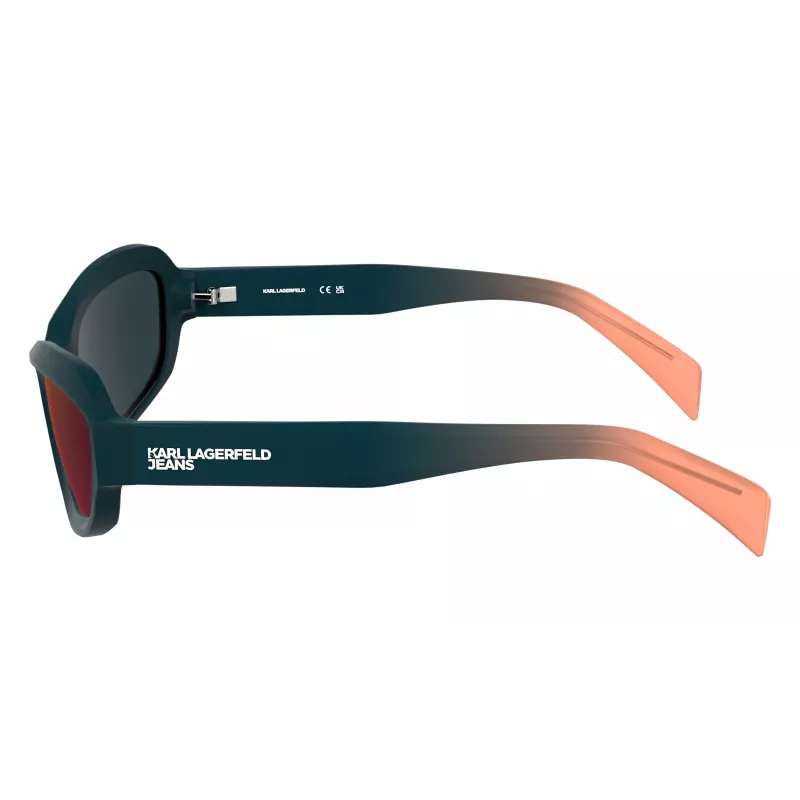 KARL LAGERFELD KLJ6200S Okulary przeciwsłoneczne Unisex - Czarna oprawka, szare szkła 57mm