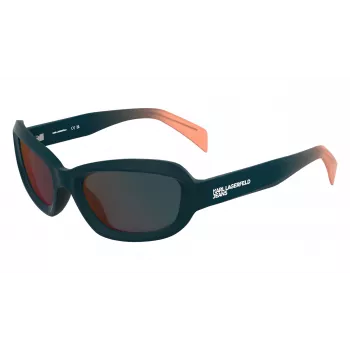 KARL LAGERFELD KLJ6200S Okulary przeciwsłoneczne Unisex - Czarna oprawka, szare szkła 57mm