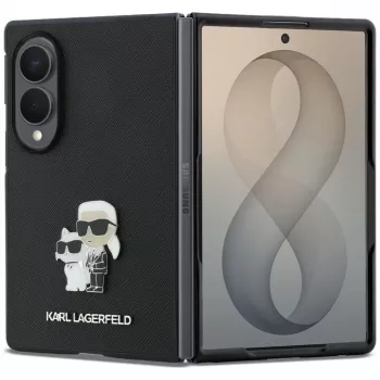Karl Lagerfeld PU Saffiano Karl i Choupette etui do Samsung Galaxy Z Fold8 Czarny
