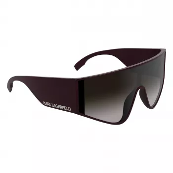 Karl Lagerfeld unisex okulary przeciwsłoneczne kwadratowe KL6209S-601 czarne/szare 65-19-140