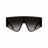 Karl Lagerfeld unisex okulary przeciwsłoneczne kwadratowe KL6209S-601 czarne/szare 65-19-140