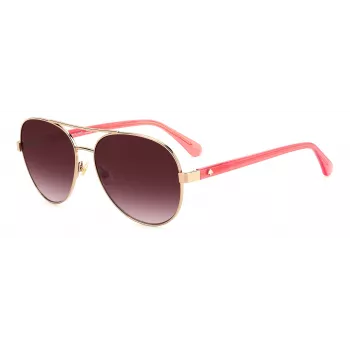 Kate Spade AVERIE-S-AU2 Damskie okulary przeciwsłoneczne kwadratowe 58mm