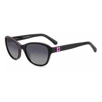 Okulary przeciwsłoneczne Kate Spade Golda GOLDA-G-S-807 dla kobiet - oprawka z acetatu w kształcie kociego oka, soczewki brązowe gradientowe, 56 mm