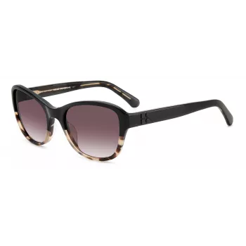 KATE SPADE Golda Okulary przeciwsłoneczne damskie - kwadratowa oprawka acetatowa - brązowe soczewki gradientowe - 56/20/135 mm