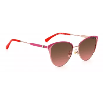 Okulary przeciwsłoneczne damskie Kate Spade IANNA/G/S - czarna oprawka, szare szkła, 56/17/140 mm