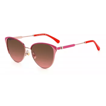 Okulary przeciwsłoneczne damskie Kate Spade IANNA/G/S - czarna oprawka, szare szkła, 56/17/140 mm