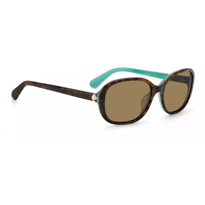 Okulary przeciwsłoneczne damskie Kate Spade Izabella GSFZL - oprawka acetatowa, ochrona UV400, soczewki 55 mm